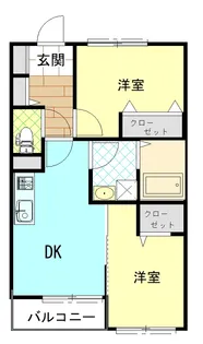ベルフラット【2階】の間取り