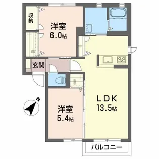 シャーメゾンクレール A【1階】の間取り