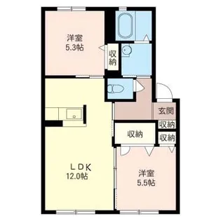 シャルル・アンレ【1階】の間取り