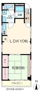 サンハイツ小林【4階】の間取り