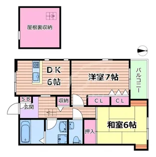 ラ・プランシュ御幸【6階】の間取り