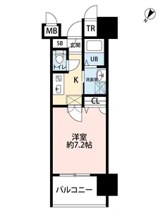 サヴォイテンジンスクワイヤー【13階】の間取り