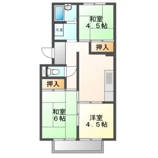 ソシアミシマ【2階】の間取り