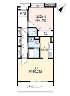 URシティコート立川曙町【5階】の間取り