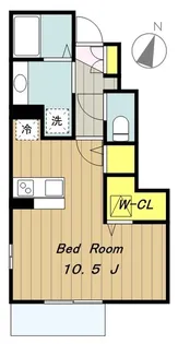 サニーフラット【1階】の間取り