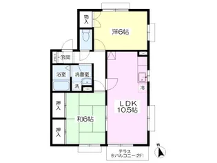 メゾン・イツミ C棟【2階】の間取り