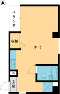 八高マンション【2階】の間取り