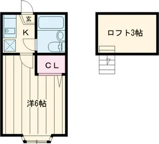 ラグリオス金町【2階】の間取り