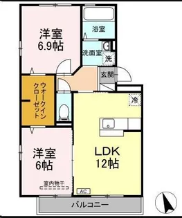 グランシャリオII リーブラ棟【3階】の間取り