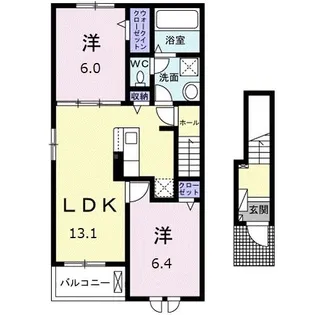 FrancD&A【2階】の間取り