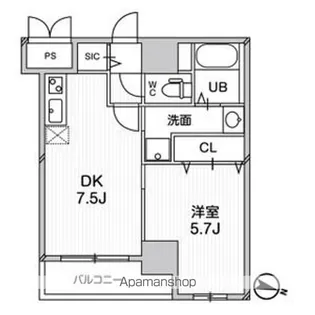 プレアデス千里山田【7階】の間取り