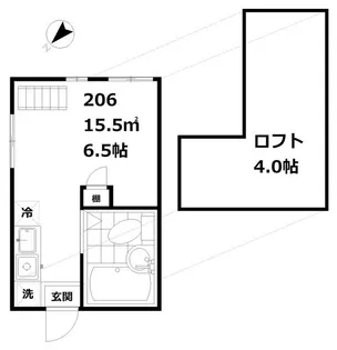 インベスト西大井【2階】の間取り