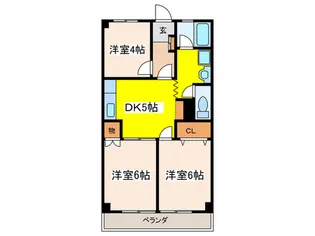 グリーンマンション【1階】の間取り