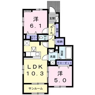 フレアルーチェ 吉野ヶ里V【1階】の間取り