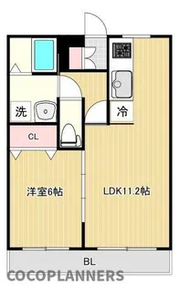 グランコート御領【1階】の間取り