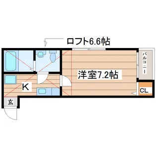 stage上谷刈【1階】の間取り
