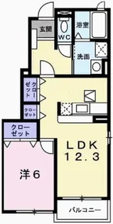 ベル アンジュII【1階】の間取り