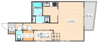 リアンシエルブルー東比恵2【6階】の間取り