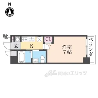 M’プラザ小阪駅前【8階】の間取り