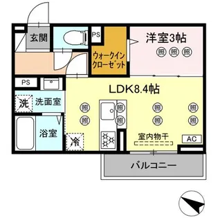 サンガーデン新山口 B【2階】の間取り
