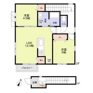 Hygge-F【2階】の間取り