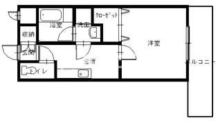 ABITI浜町【4階】の間取り