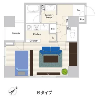 ドゥーエ向島II【5階】の間取り
