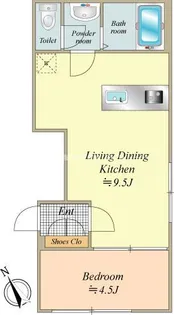 FLレジデンス神楽府邸【2階】の間取り