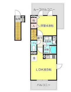 HILLS松山【2階】の間取り