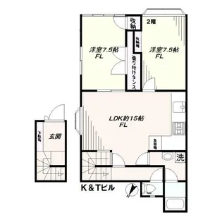 K&Tビル【2階】の間取り