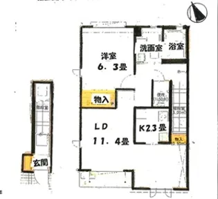 メゾンツリー【2階】の間取り