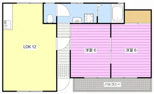 陽だまりのブルーファミリア【1階】の間取り