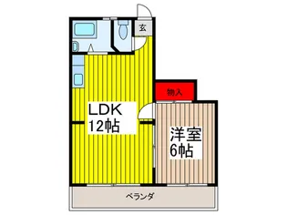 マンション内田【2階】の間取り