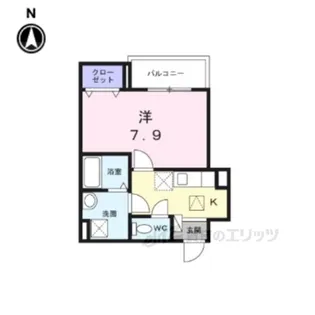 ヒカルサ京都北山栗栖1【1階】の間取り