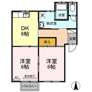 コーポシグマ【1階】の間取り