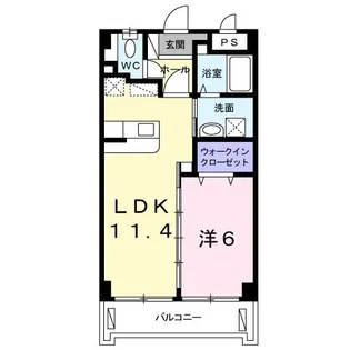 フォーレスト カーサ【2階】の間取り