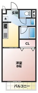 フラット矢戸川A【2階】の間取り