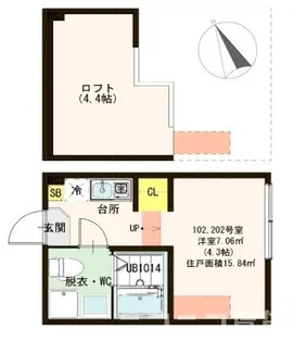 ハーモニーテラス北小岩V【1階】の間取り