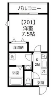 プレジオ亀沢【2階】の間取り