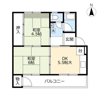UR徳力【1階】の間取り