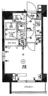 スカイコートパレス三ノ輪【5階】の間取り