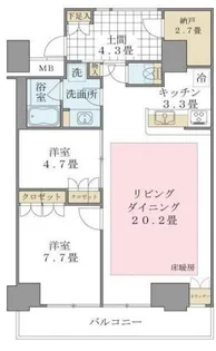 Brillia ist 東雲キャナルコート【5階】の間取り