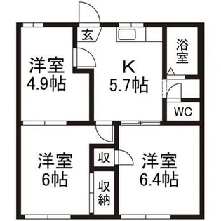田村コーポ【2階】の間取り