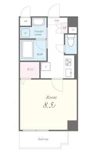 プレーヌ【4階】の間取り