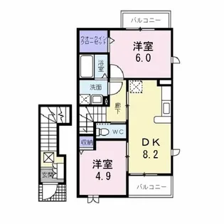 サンライズ八幡山【2階】の間取り