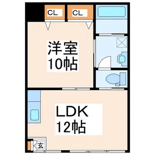 ザクレイン【1階】の間取り