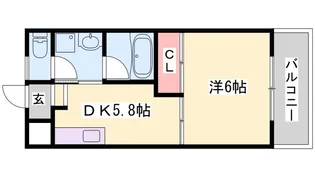 コーポふくい【5階】の間取り