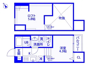 La flore【2階】の間取り