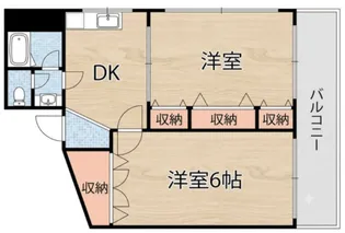 マンションヒノエ【1階】の間取り