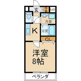 フローラ大垣内【2階】の間取り